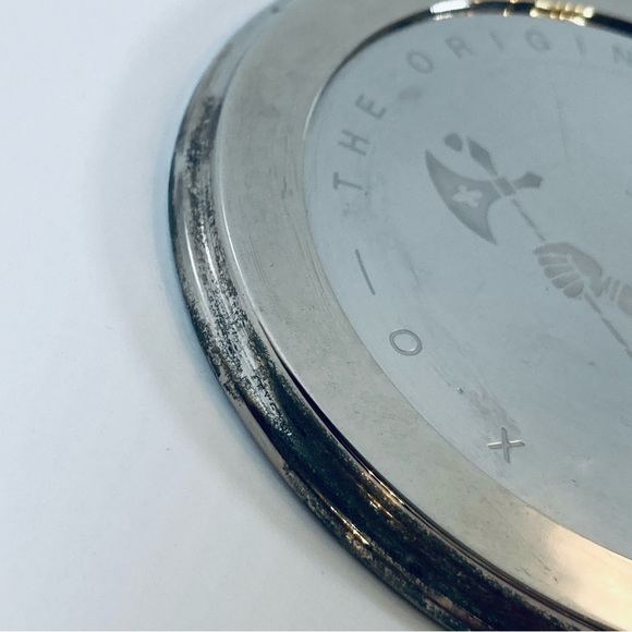 Vintage Set of 2 Hennessy XO Collectible Coasters Silver Tone Metal Felt Bottom - Picture 6 of 6